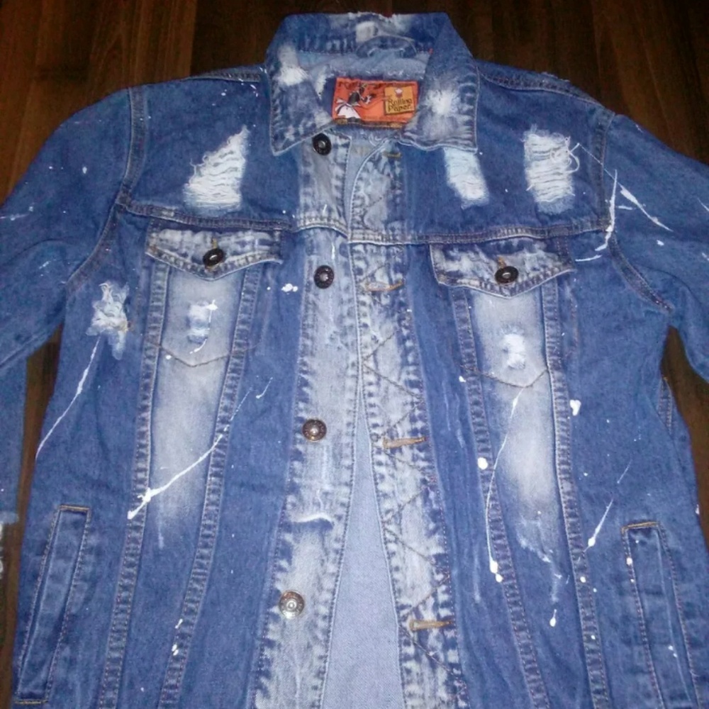 Rolling Paper Jean Jacket Size Small